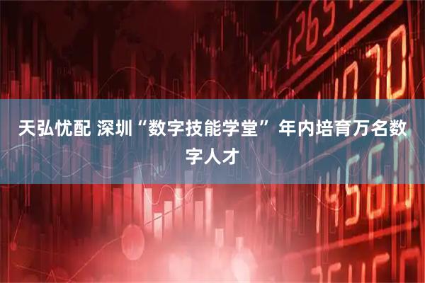 天弘忧配 深圳“数字技能学堂” 年内培育万名数字人才