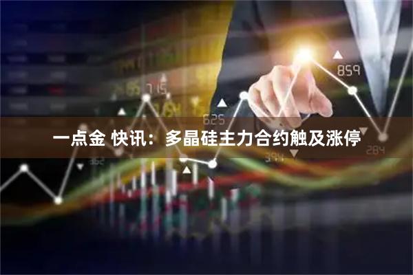 一点金 快讯：多晶硅主力合约触及涨停